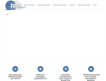 Tablet Screenshot of procuradoresasociados.com